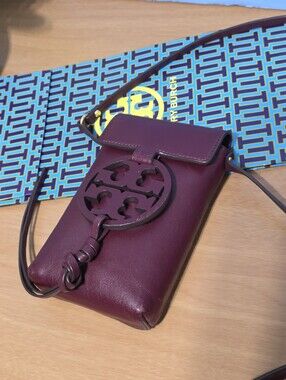 Tory Burch Miller Leather Phone Crossbody